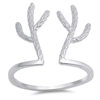Silver Ring - Reindeer Antlers