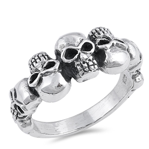 Silver Ring - Skulls