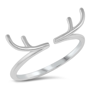 Silver Ring - Antlers