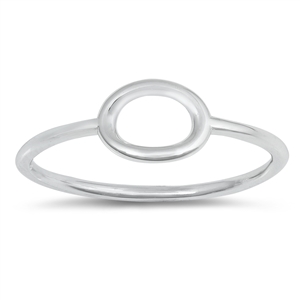 Silver Ring - Open Oval