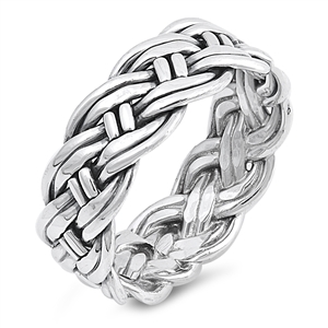 Silver Ring - Braided
