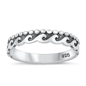 Silver Ring - Wave