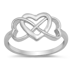 Silver Ring - Infinity Heart
