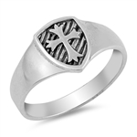 Silver Ring - Medieval Cross