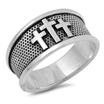 Silver Ring - Cross