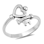 Silver Ring - Key To My Heart