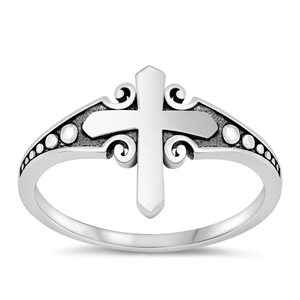 Silver Ring - Cross