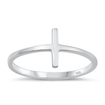 Silver Ring - Simple Cross