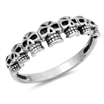 Silver Ring - Skulls