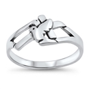 Silver Ring - Dove and Cross