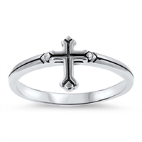 Silver Ring - Medieval Cross