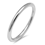Silver Ring and Toe Ring - Round Band