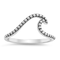 Silver Ring - Bali Wave