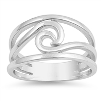 Silver Ring - Wave