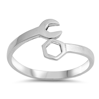 Silver Ring - Wrench
