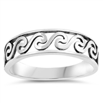 Silver Ring - Filigree Wave