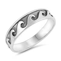 Silver Ring - Wave