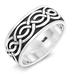 Silver Spinner Ring - Celtic