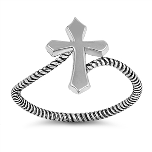 Silver Ring - Cross