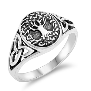 Silver Ring - Celtic Tree of Life