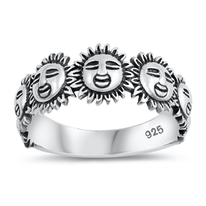 Silver Ring - Sun