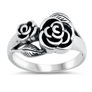 Silver Ring - Roses