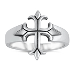 Silver Ring - Medieval Cross