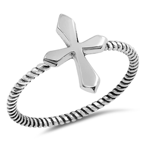 Silver Ring - Cross