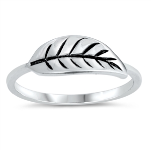 Silver Ring - Leaf