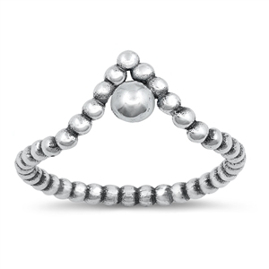 Silver Ring - V Shaped