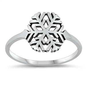 Silver Ring - Snowflake