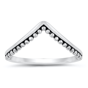 Silver Ring - V Shaped