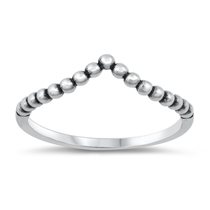 Silver Ring - V Shape