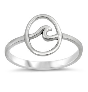 Silver Ring - Wave