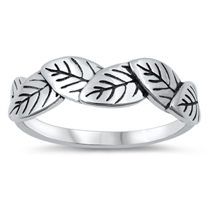 Silver Ring - Leaves