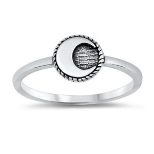 Silver Ring - Moon