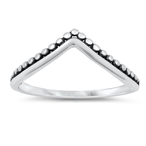 Silver Ring - V Shape