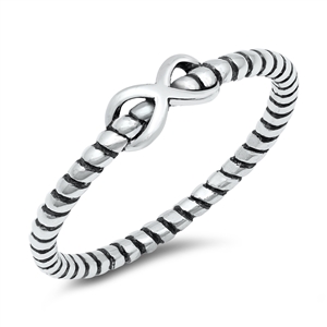 Silver Ring - Infinity Rope