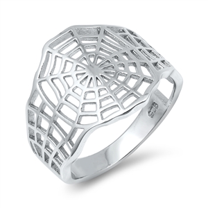 Silver Ring - Spider Web