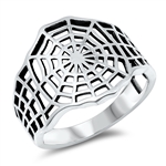Silver Ring - Spider Web