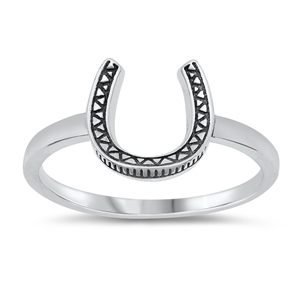 Silver Ring - Horseshoe