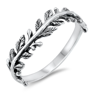 Silver Ring - Leaves