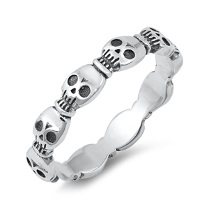 Silver Ring - Skulls