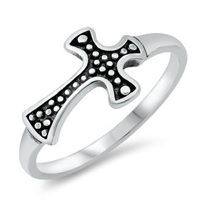 Silver Ring - Cross