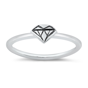 Silver Ring - Diamond