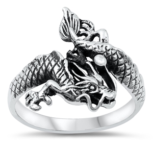 Silver Ring - Dragon