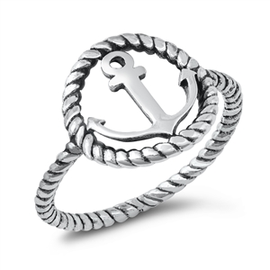 Silver Ring - Anchor