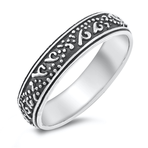 Silver Ring - Band w/ Design