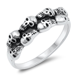 Silver Ring - Skulls