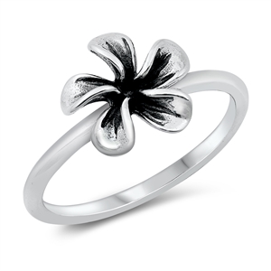 Silver Ring - Plumeria